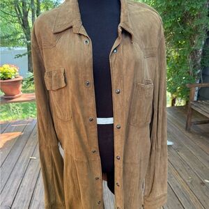 BOSS Orange by Hugo Boss 100% Sueds Shirt Jacket Shacket | Unisex Est. Large